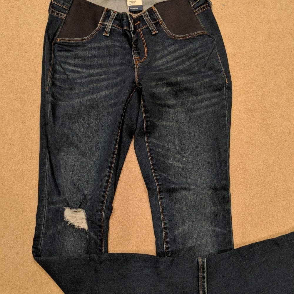 Maternity size 4.  Old Navy Rockstar